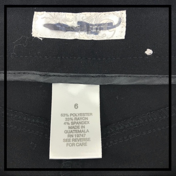 DRESS BARN Black Pants Size 6 - Picture 4 of 5